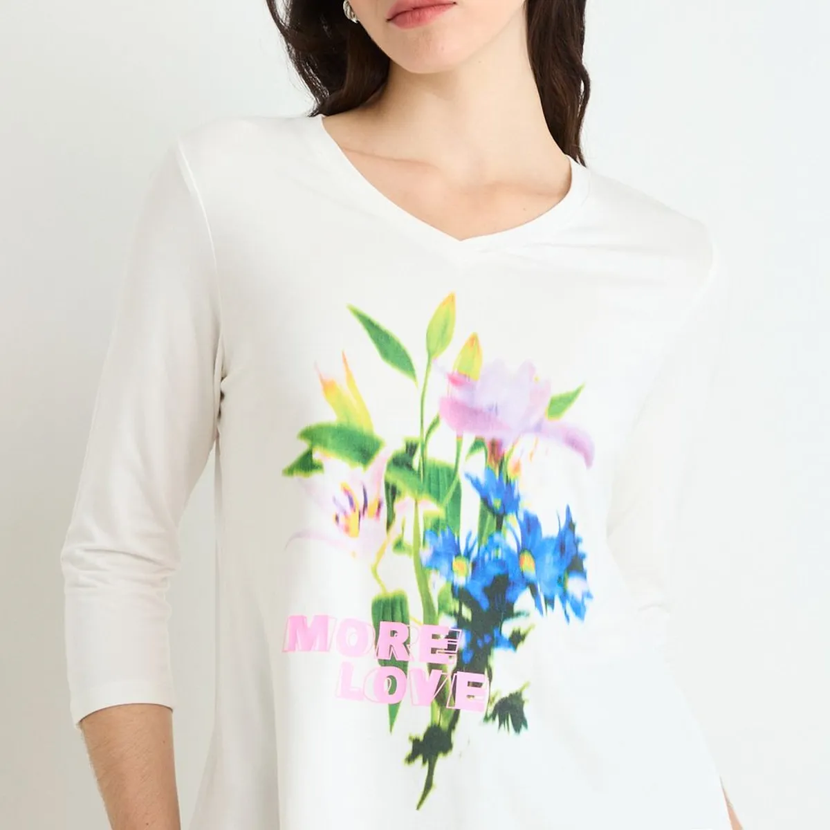 ASH - Polera Manga Larga Mujer Crudo Ash