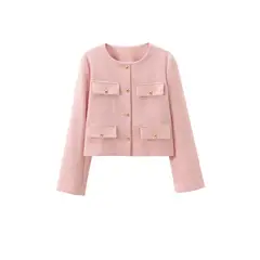 VELVET - Blazer Fiorella Estructura Rosa Mujer