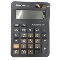GENERICO - Calculadora Basica 12 Digitos Pantalla Lcd Pacifc Pac01155