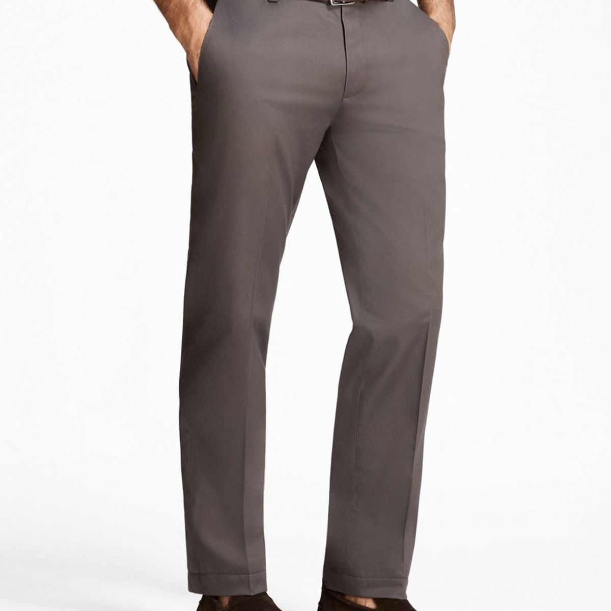 BROOKS BROTHERS - Pantalon Hombre Slim Fit Advantage Chinos Gris