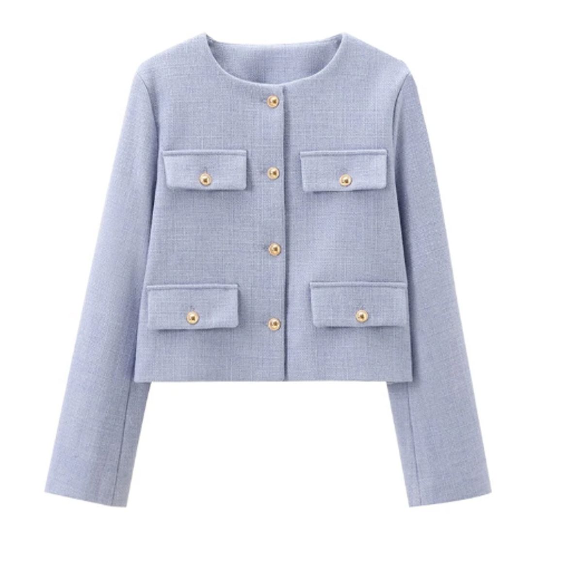 VELVET - Blazer Fiorella Estructura Celeste  Mujer