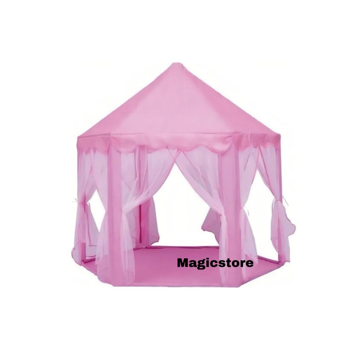 GENERICO - Carpa Infantil Castillo Princesa + luces Rosa
