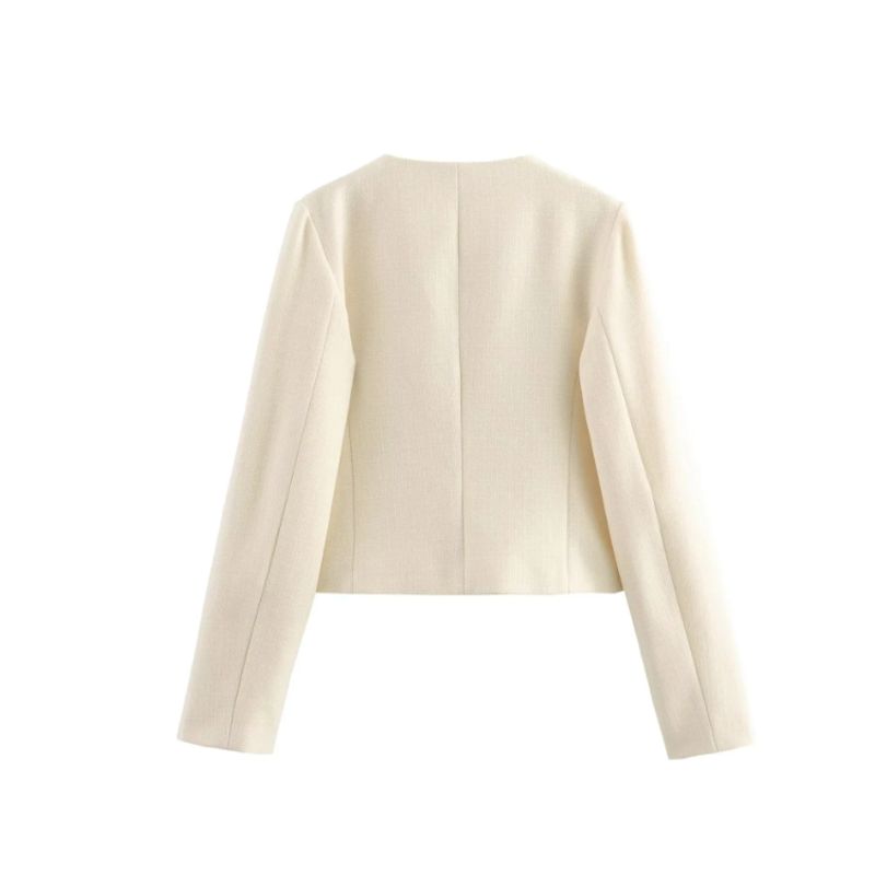 VELVET - Blazer Fiorella Estructura Beige Mujer