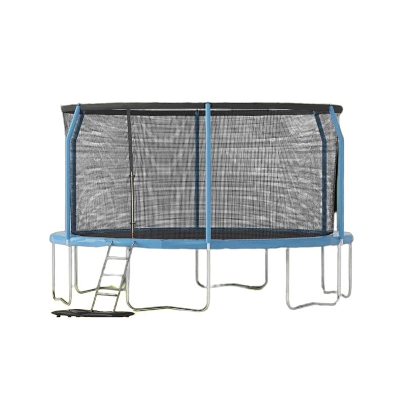 IGPRO - Cama Elastica 4,27 Premium Malla y Escalera Azul 14FT