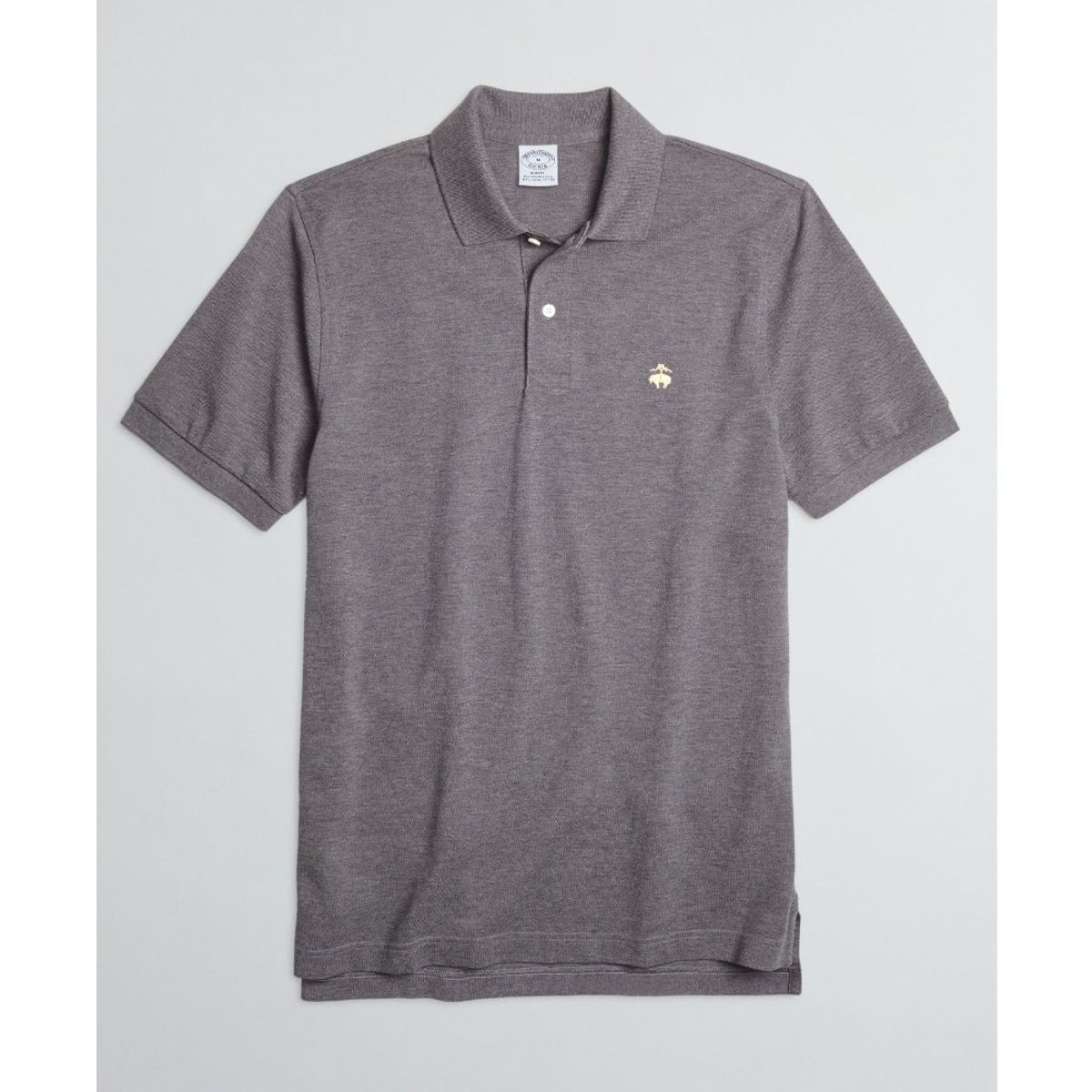 BROOKS BROTHERS - Polera Slim Fit Stretch Supima Performance Polo Shirt Gris