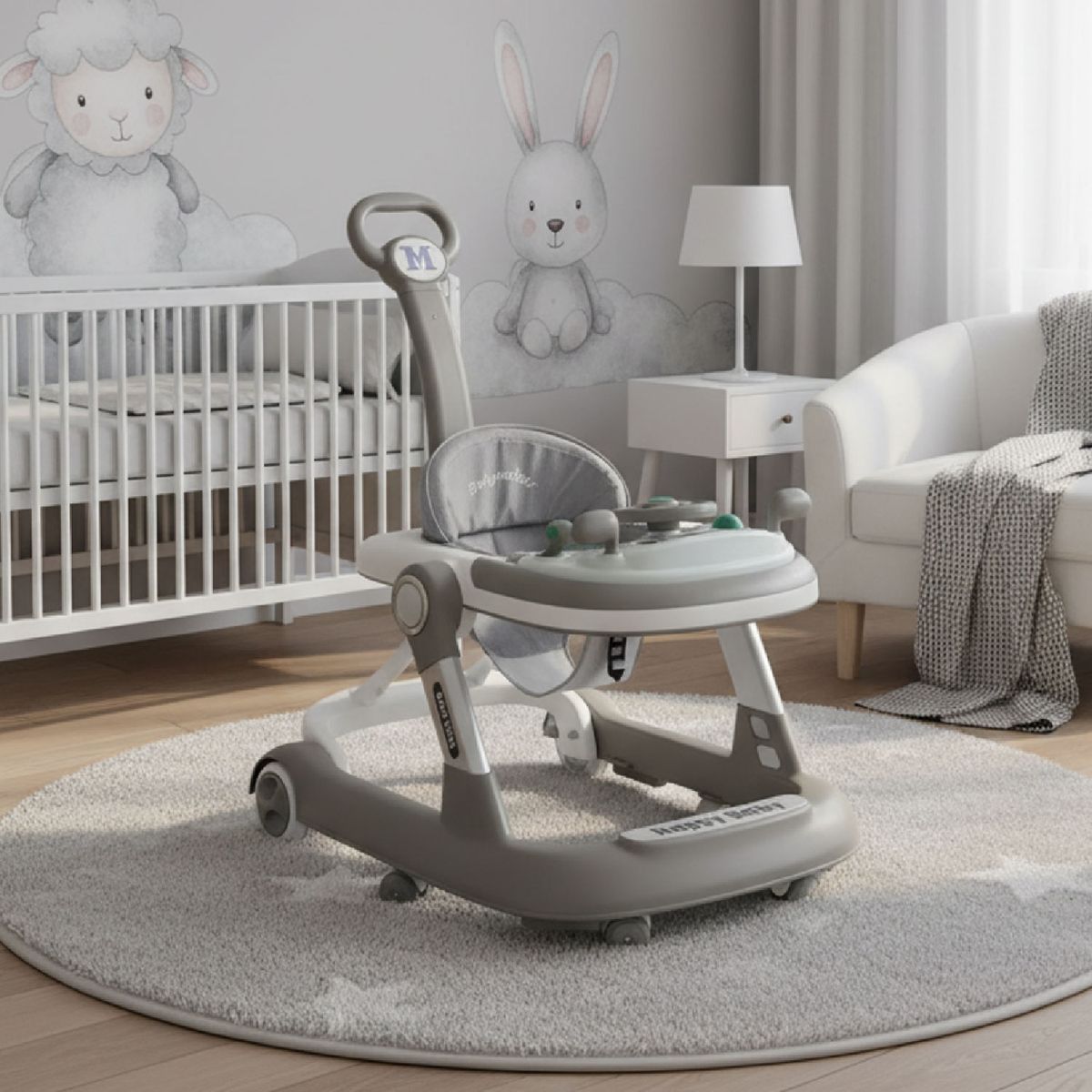 MON PETIT - Andador Caminadora Autito Musical Bebe Anticaida Stylish