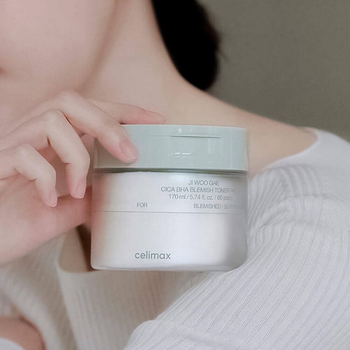 CELIMAX - Ji Woo Gae Cica BHA Blemish Toner Pad