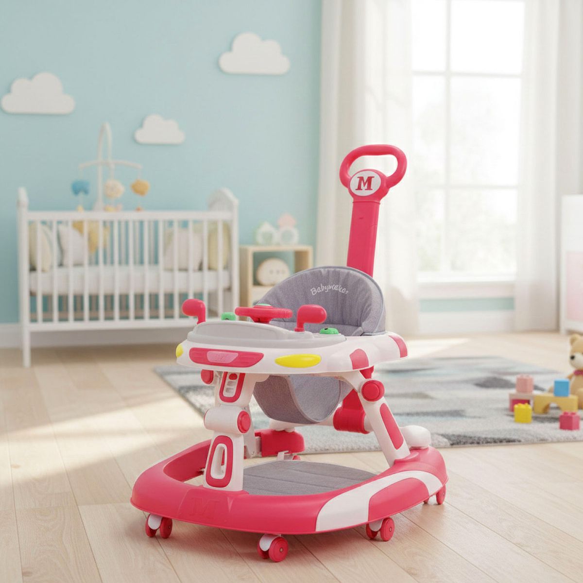 MON PETIT - Andador Caminadora Autito Musical Bebe Anticaida Stylish