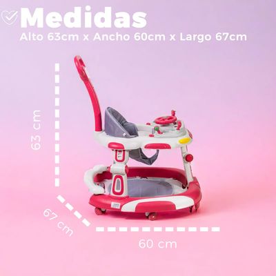 Imagen 2 del producto Andador Caminadora Autito Musical Bebe Anticaida Stylish