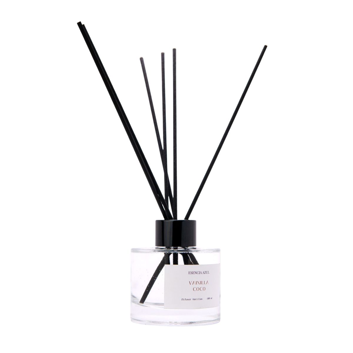 GENERICO - Aromatizante Difusor de Varillas Vainilla y Coco - Esencia Azul 100 ml