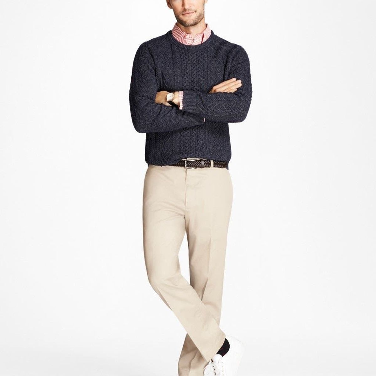 BROOKS BROTHERS - Pantalon Hombre Regular Fit Advantage Chinos Beige