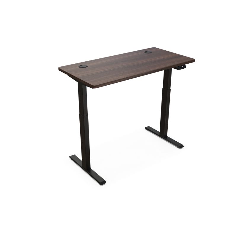 UPLIFT - Escritorio Eléctrico Regulable UpLift - Cubierta Nogal 120x60 cm + Base Negra