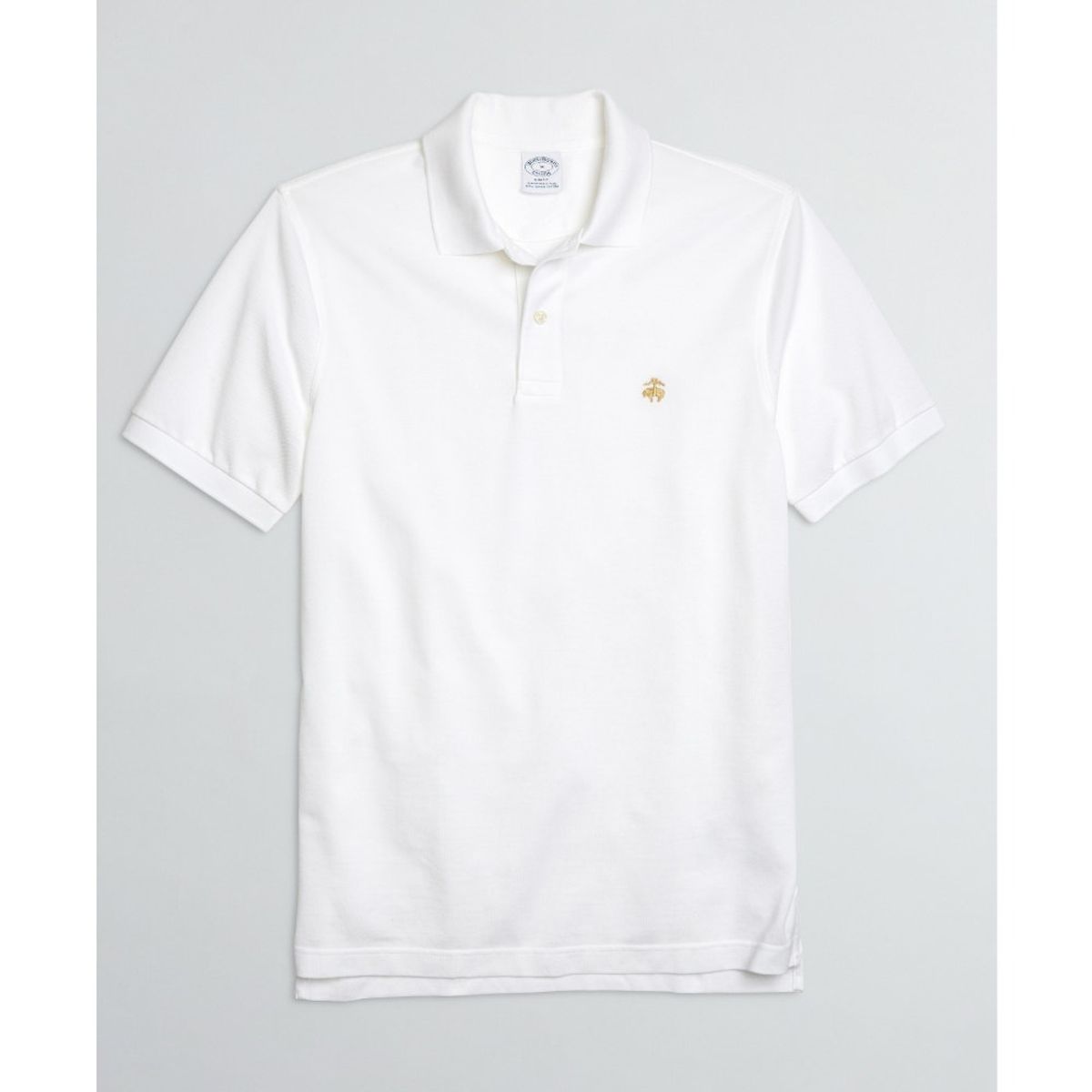 BROOKS BROTHERS - Polera Slim Fit Stretch Supima Performance Polo Shirt Blanco
