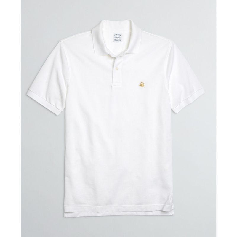 BROOKS BROTHERS - Polera Slim Fit Stretch Supima Performance Polo Shirt Blanco