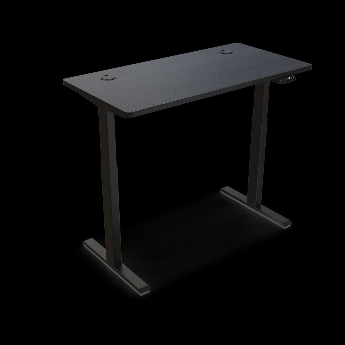 UPLIFT - Escritorio Eléctrico Regulable UpLift - Cubierta Negra 120x60cm + Base Negra