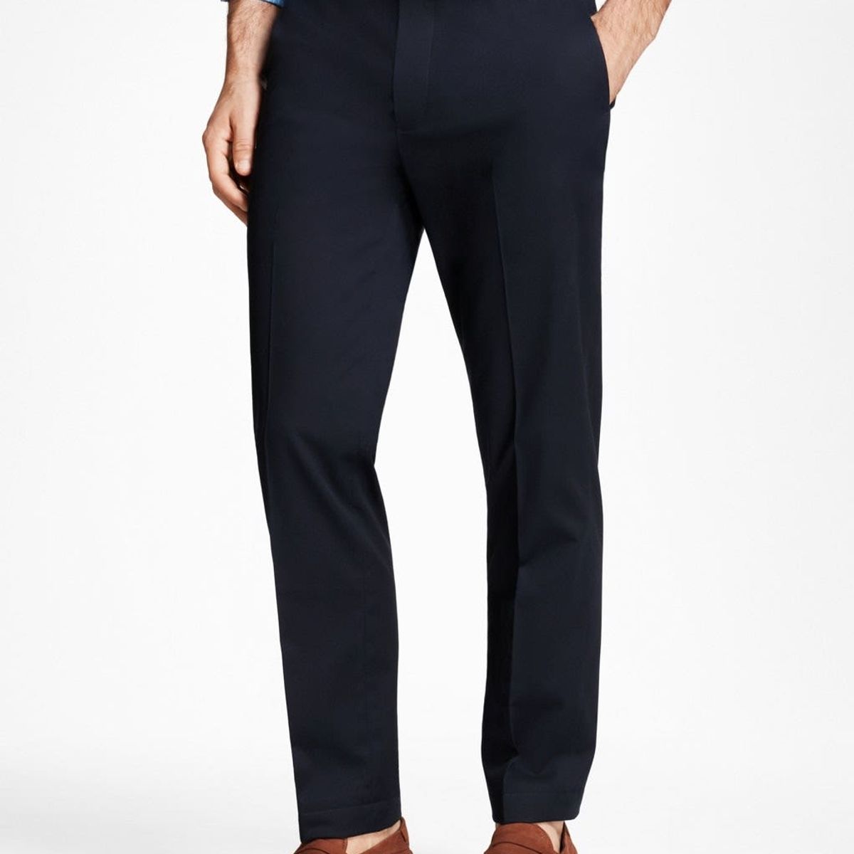 BROOKS BROTHERS - Pantalon Hombre Slim Fit Advantage Chinos Azul