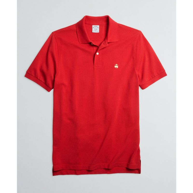 BROOKS BROTHERS - Polera Slim Fit Stretch Supima Performance Polo Shirt Rojo