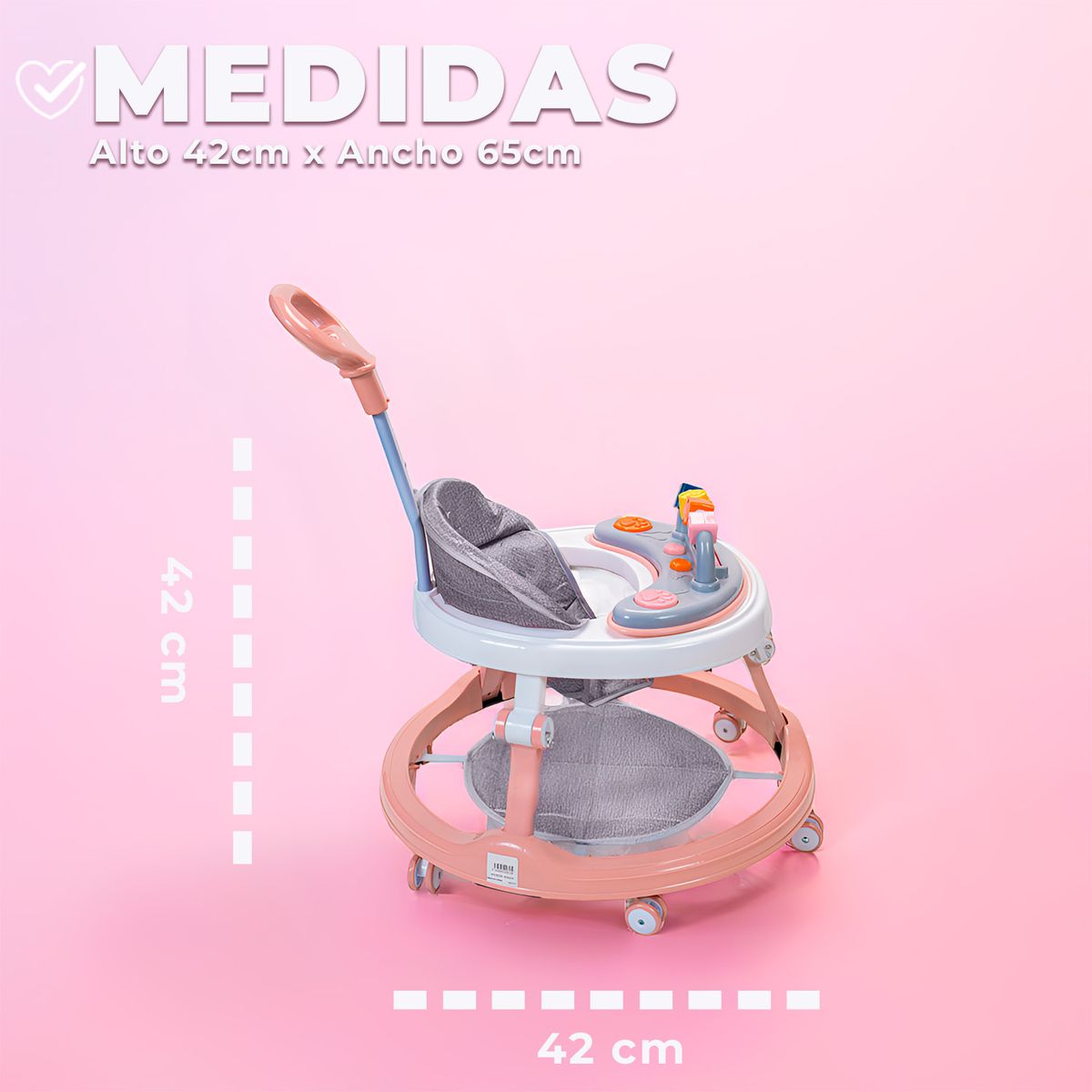 MUNDO ONLINE - Andador Caminadora Bebe Plegable Folding Circle Con Sonido
