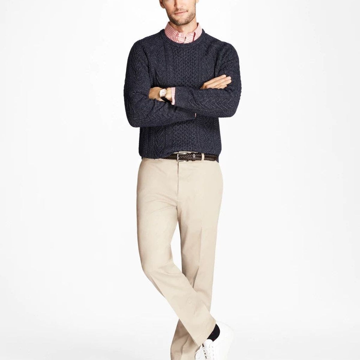 BROOKS BROTHERS - Pantalon Hombre Clark Fit Advantage Chinos® Beige