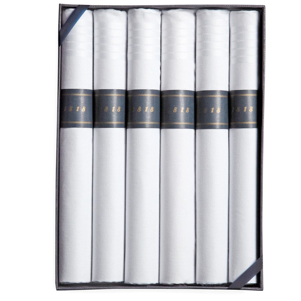 BROOKS BROTHERS - Pañuelo Hombre Cigar-Rolled - Pack De 6 Blanco