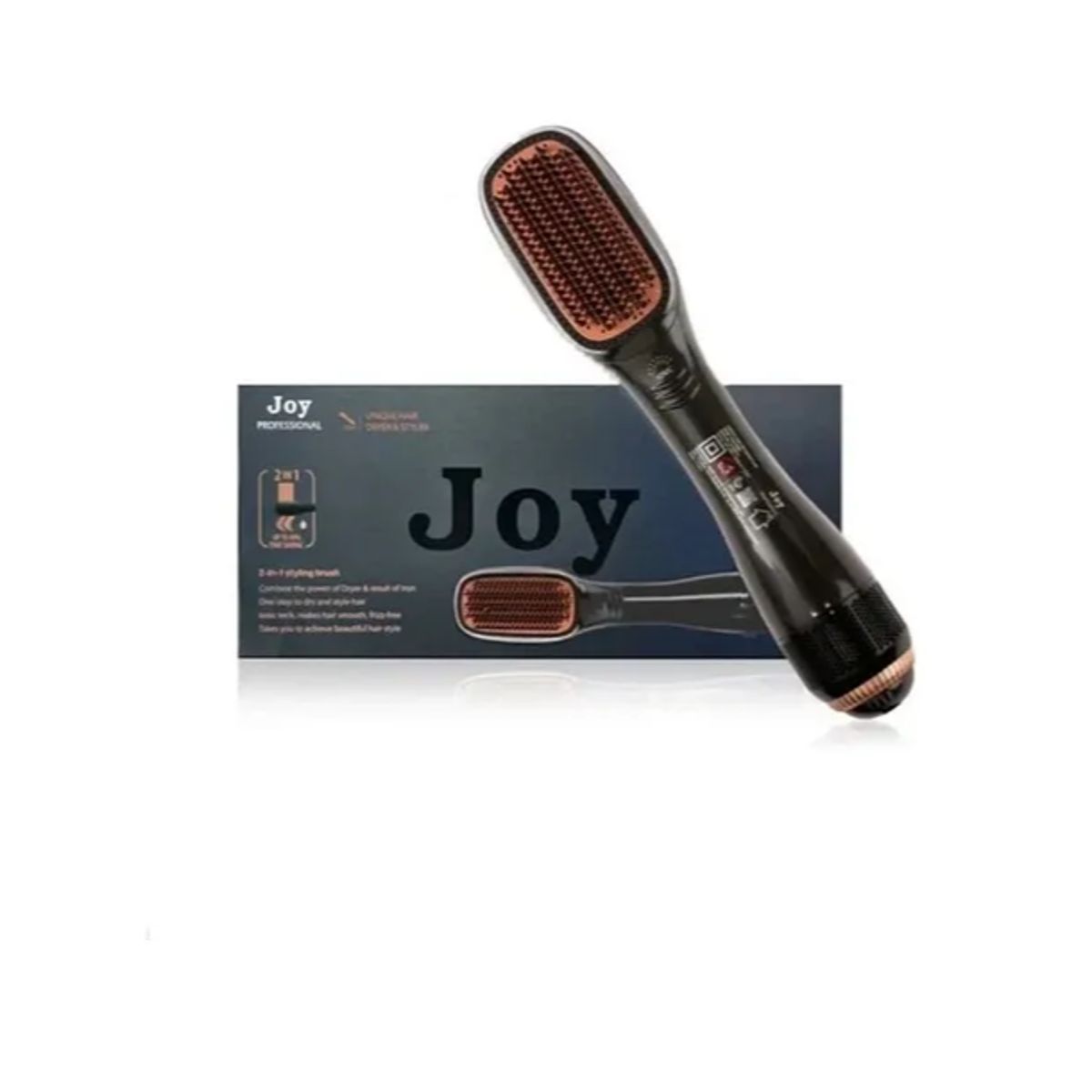 GENERICO - Cepillo Secador Alisador De Cabello Profesional 2 En 1 Joy