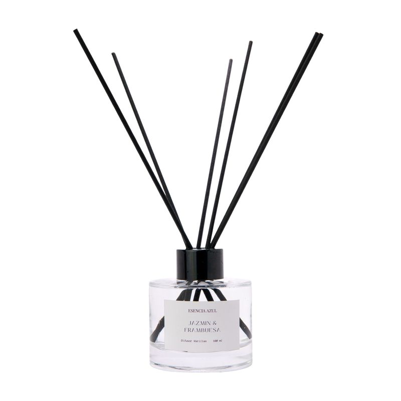 GENERICO - Difusor de Varillas Jazmín y Frambuesa  100 ml  - Esencia Azul