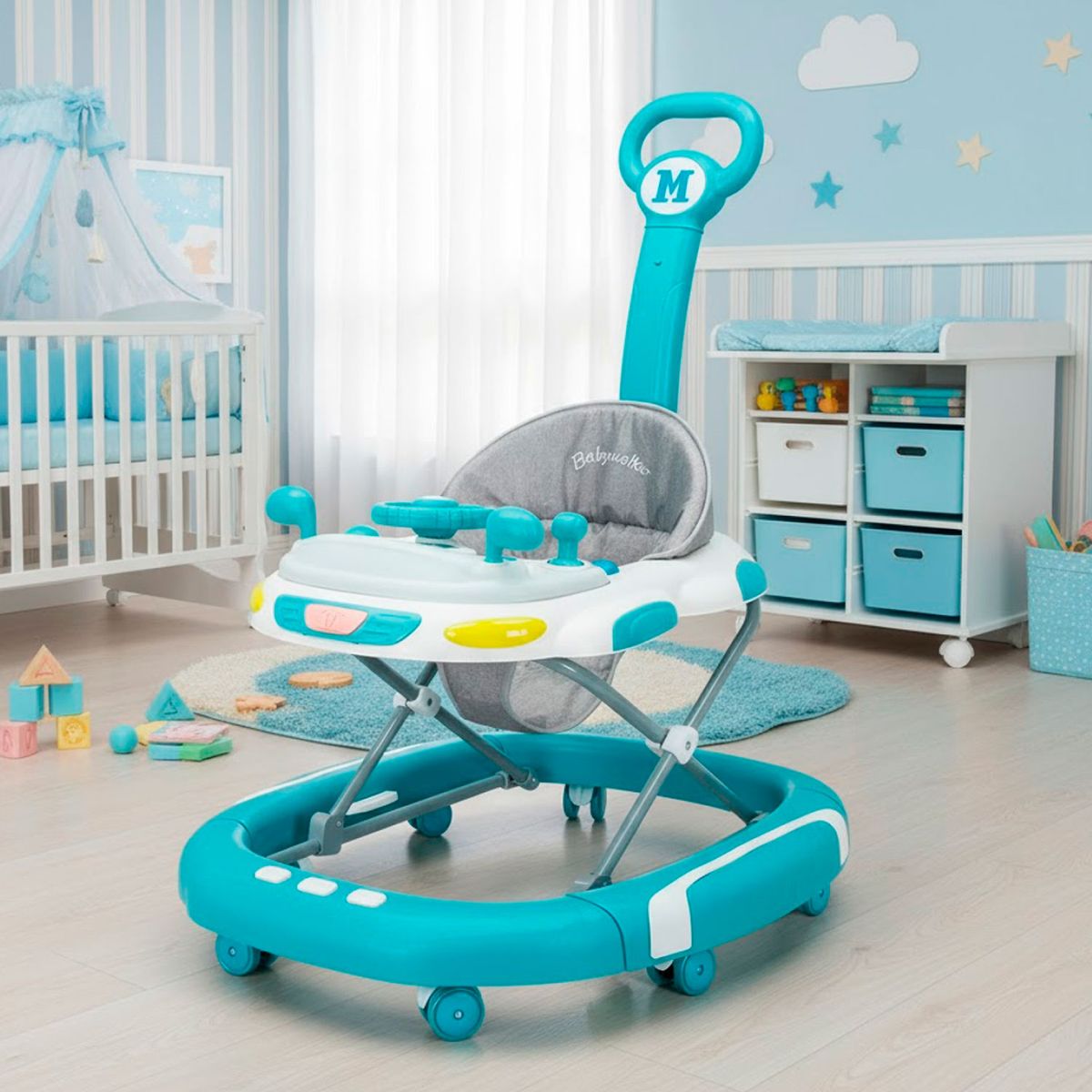 MUNDO ONLINE - Andador Caminadora Plegable Folding Bebe Anticaida Musical