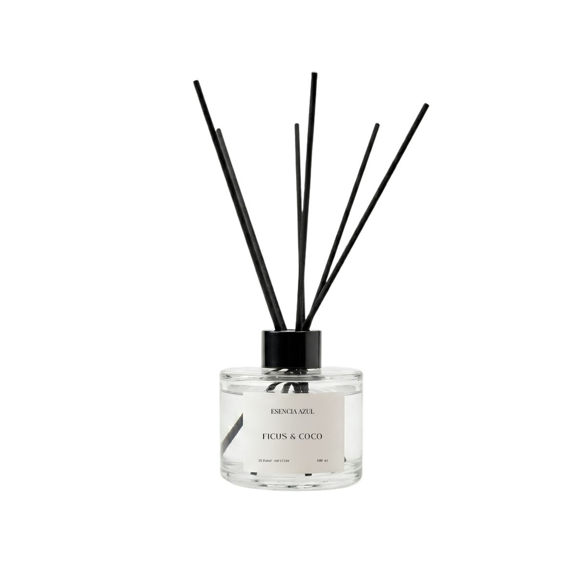 GENERICO - Aromatizante Difusor de Varillas Ficus y Coco  100 ml - Esencia Azul