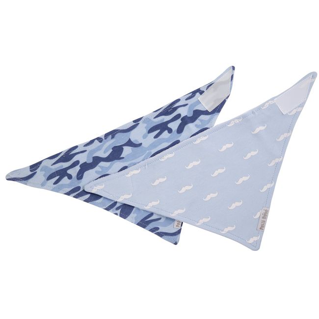 PETIT BEBE SETS - Pack 2 Baberos Bandanas 100% Algodón Niño 240c