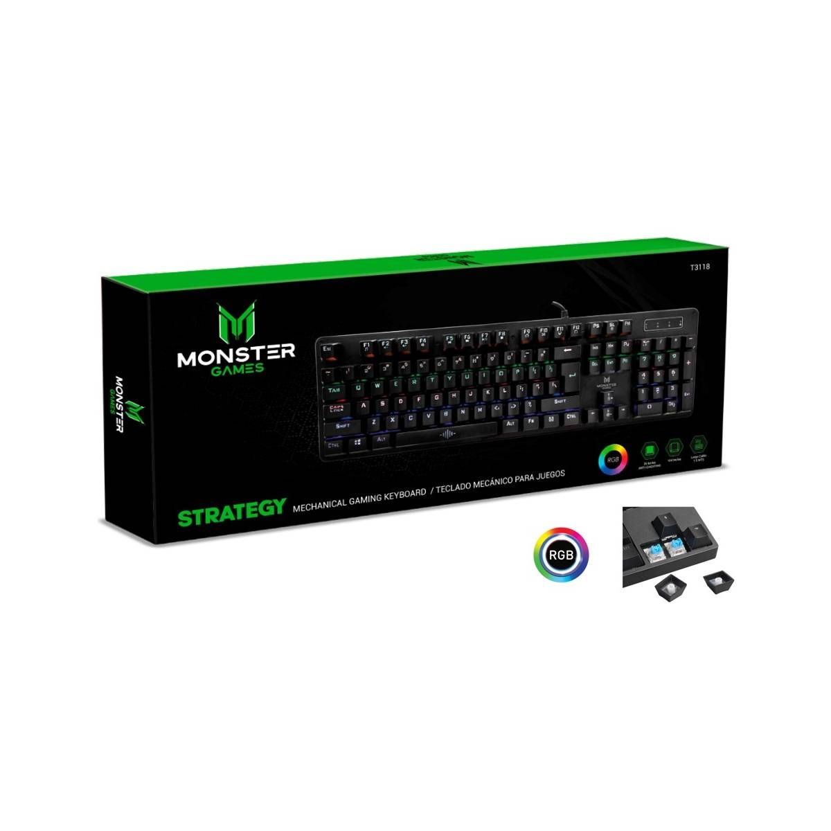 MONSTER GAMES - Teclado Mecanico Monster Strategy