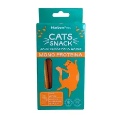 MARBEN PETS - Cats Snack Salchichas Mono Proteína Sabor Atún 150gr