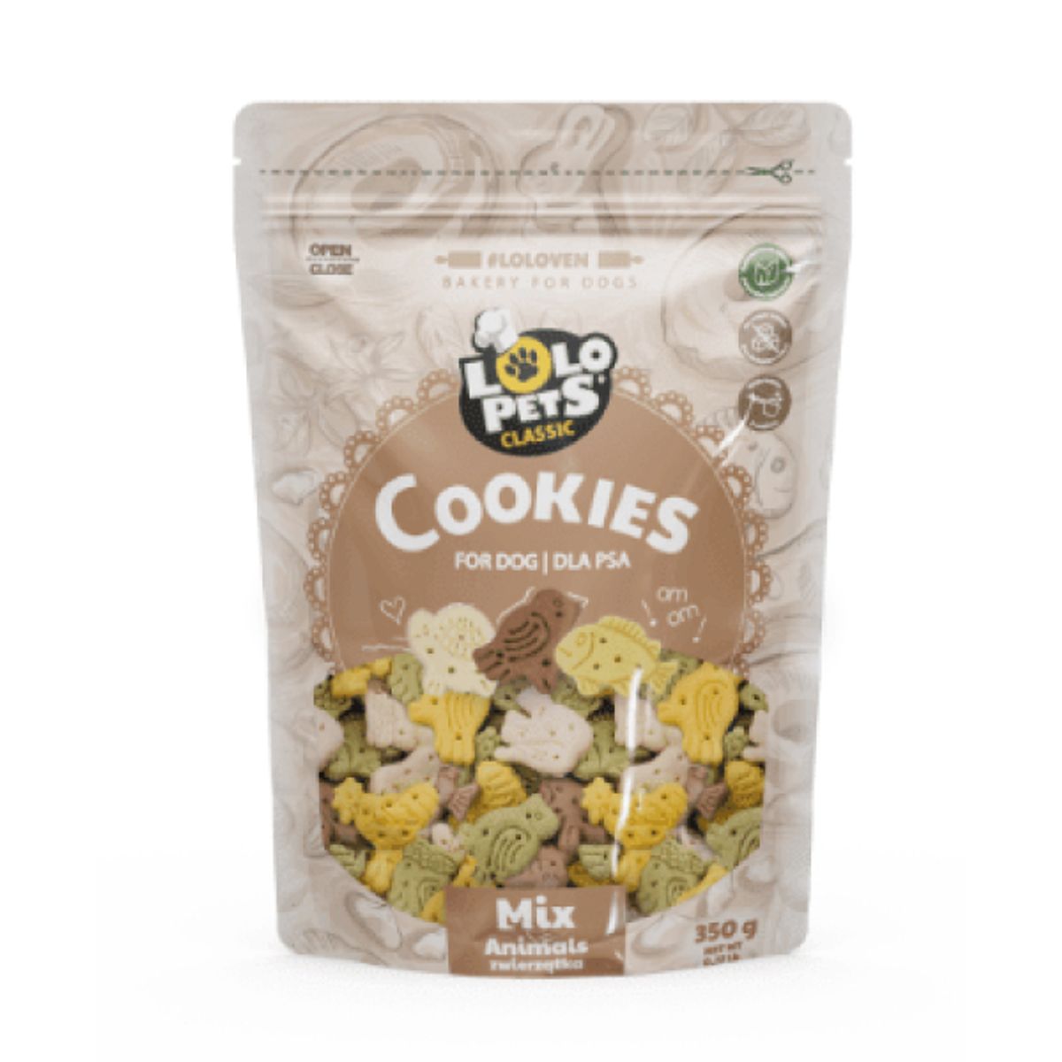 LOLO PETS - Galletas Mix Animalitos Lolo Pets Para Perro 350gr