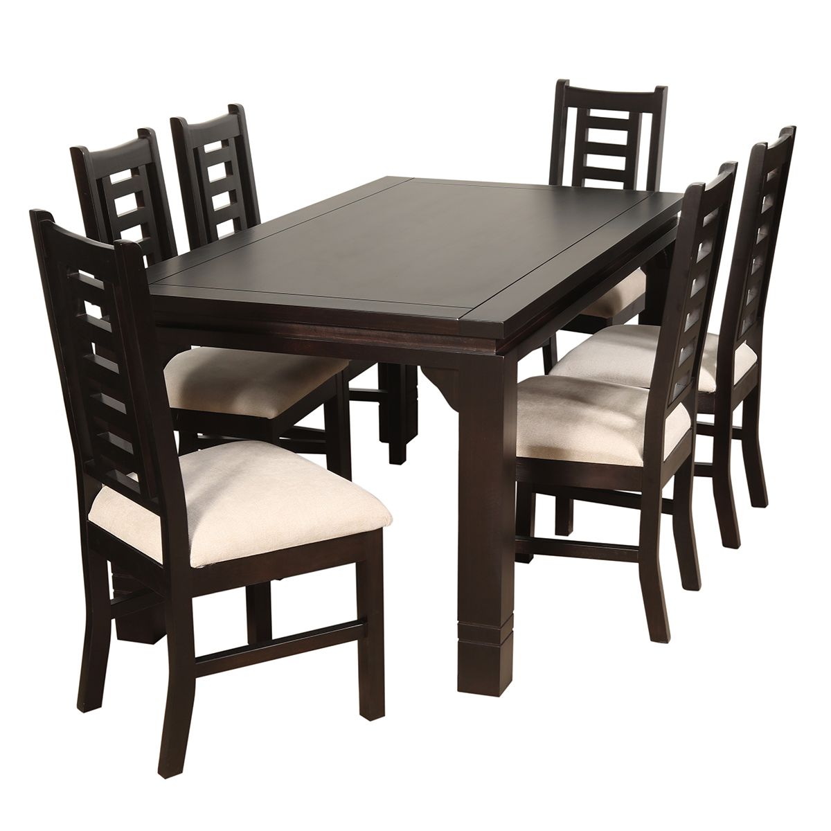 JUEGO DE COMEDOR PASCAL 6 SILLAS MADERA COLOR CHOCOLATE, marca ARTHOME - Foto Principal