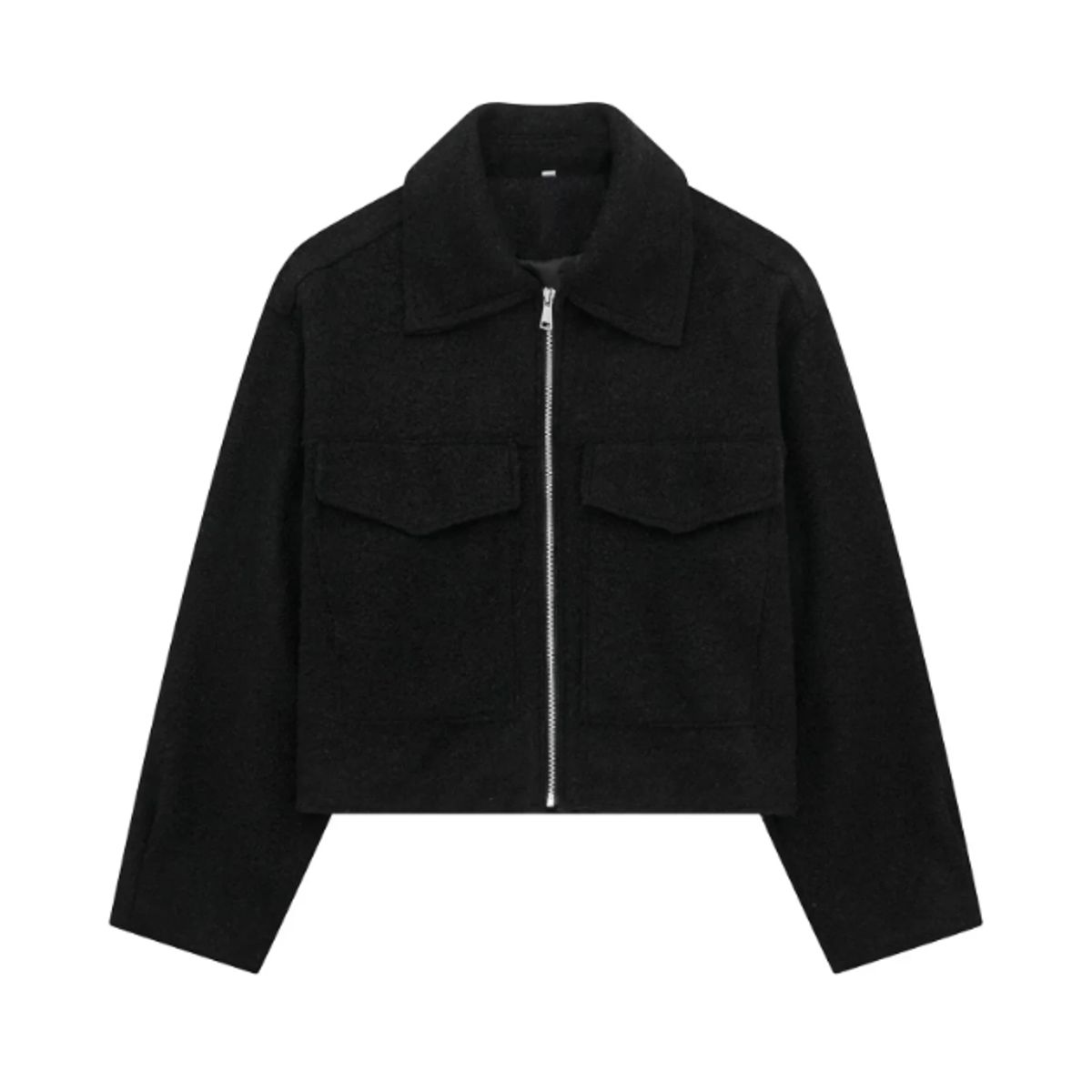 VELVET - Chaqueta Anto de Lana Negro Mujer