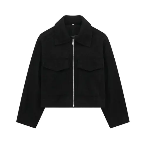 VELVET - Chaqueta Anto de Lana Negro Mujer