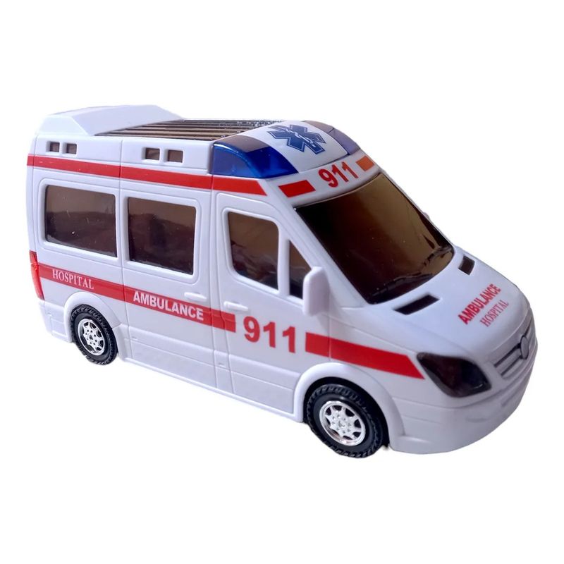 GENERICO - Juguete Auto Ambulancia Camión De Emergencia Con Sonido Luz
