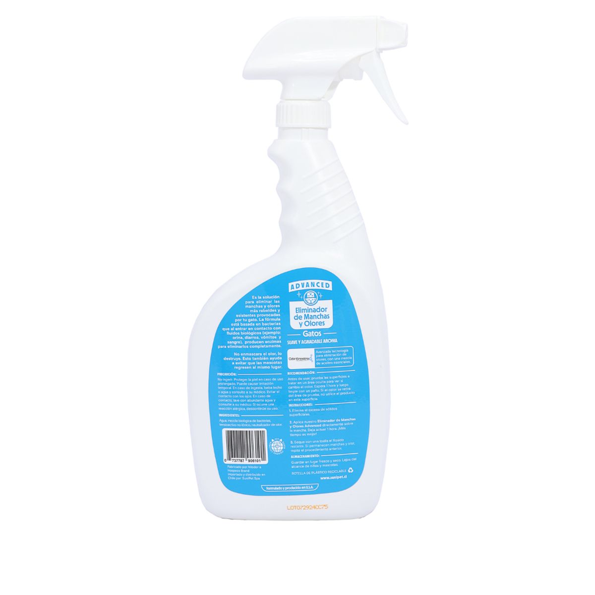 SUNIPET - Spray Sunienzimatico Elimina Manchas y Olores Gato 946ml