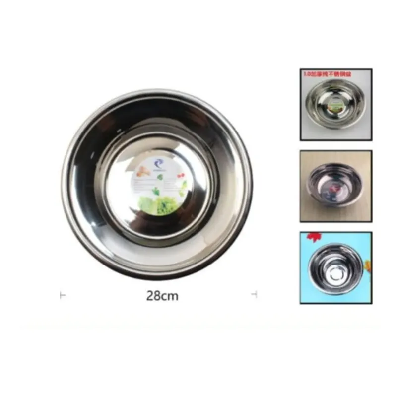 GENERICO - Bowl De Acero Inoxidable 28 Cm Para Cocina
