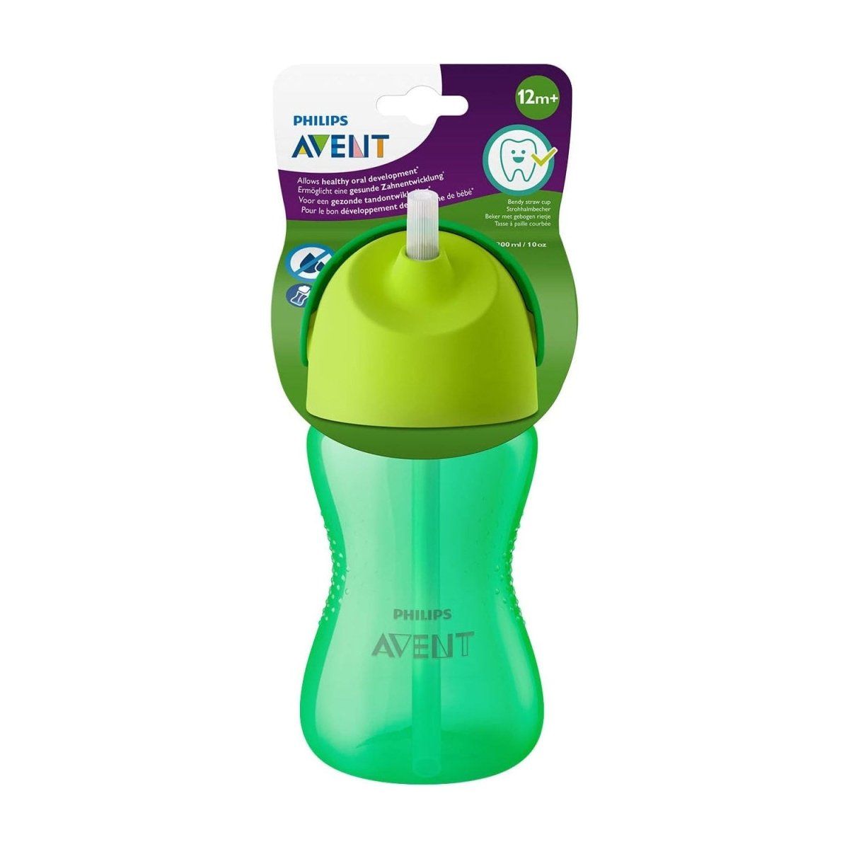 AVENT - Vaso antiderrame Avent Dino 300ml 12m+ verde