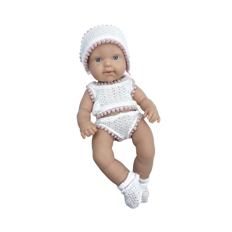 LITTLE DOLPHIE - LITTLE DOLPHIE Muñeca Recién Nacida 30 cm con Ropa Tejida