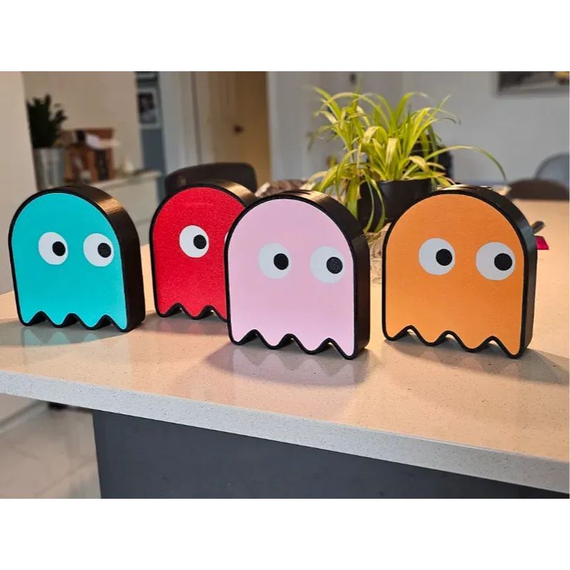 GENERICO - Alcancía - Fantasma PacMan Naranja