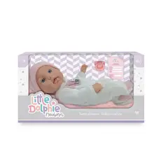 LITTLE DOLPHIE - Muñeca Recién Nacida 30 cm con Cobija