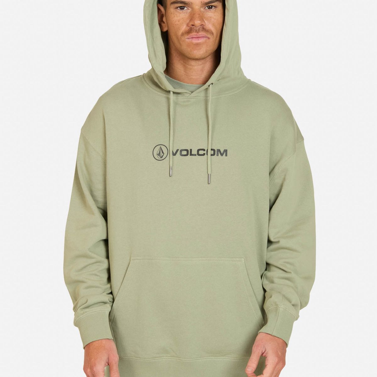 VOLCOM - Poleron Canguro Stonico Verde Hombre Volcom - Verde