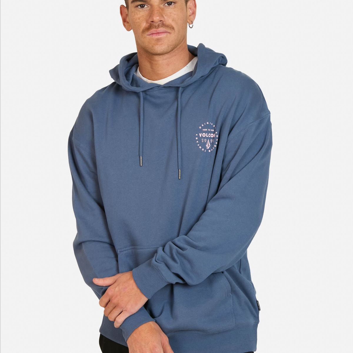 VOLCOM - Poleron Canguro Spin Azul Hombre Volcom - Azul