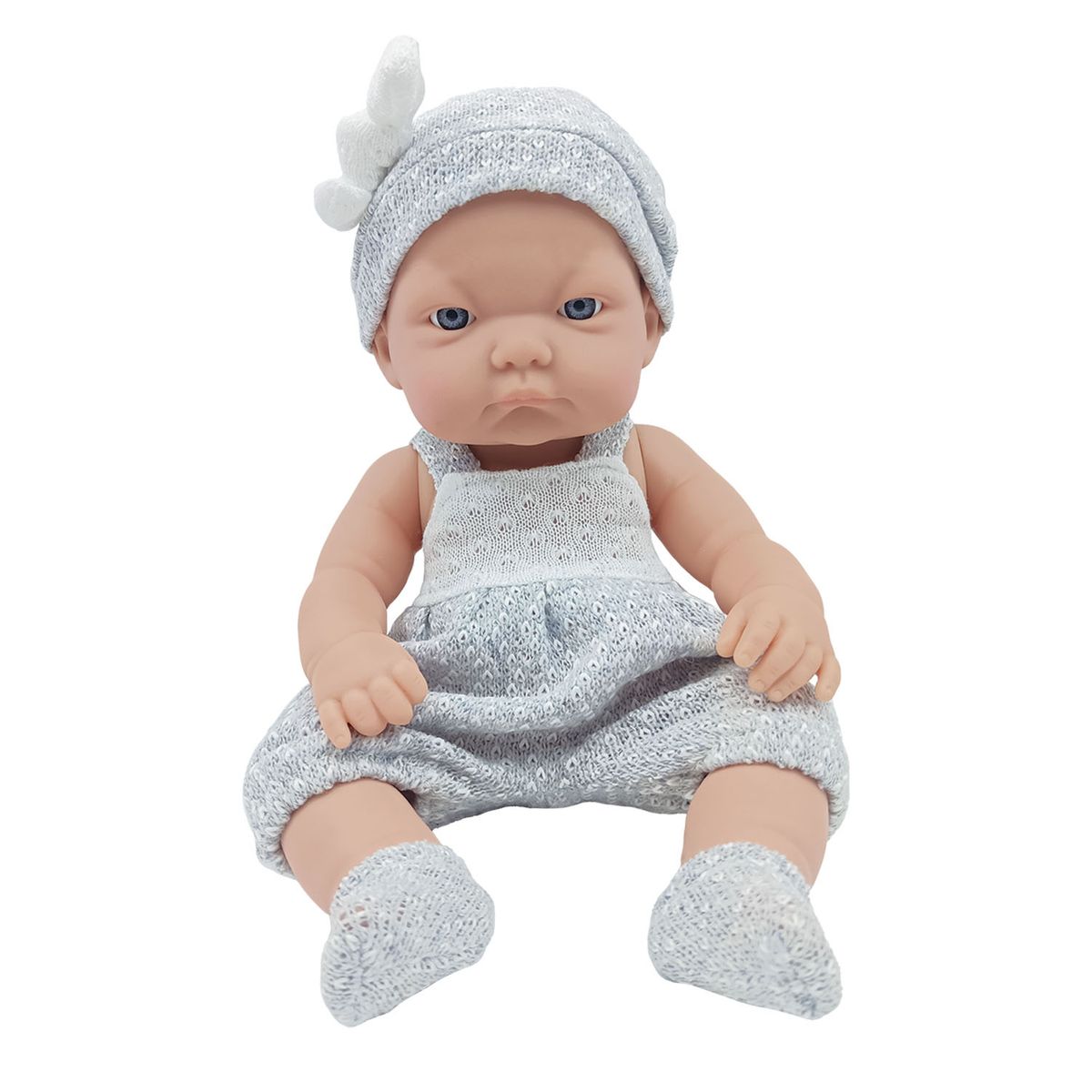 LITTLE DOLPHIE - Muñeca Bebé Reborn Recién Nacida 30 cm Vinilo