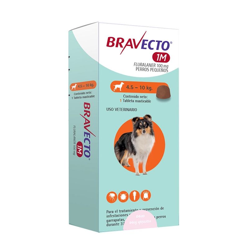 BRAVECTO - Bravecto 1 Mes Perro 4.5 a 10Kg