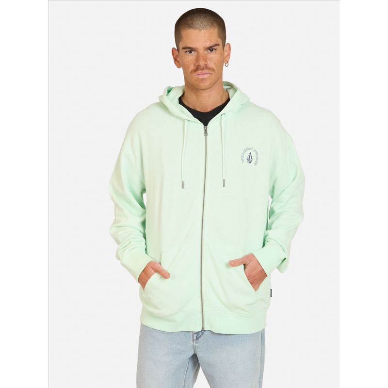 VOLCOM - Poleron FZ Rail Verde Hombre Volcom - Verde