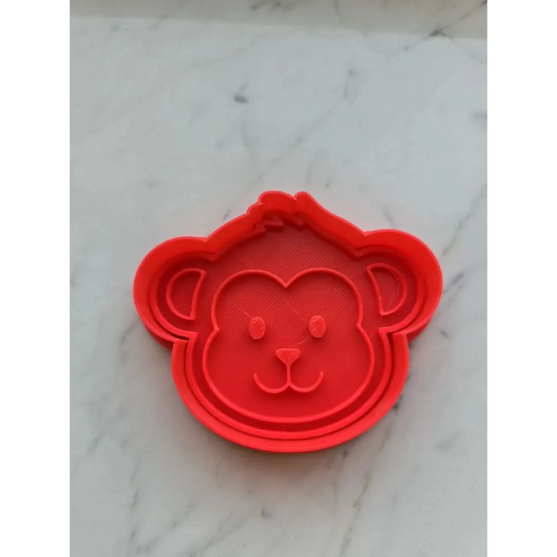 GENERICO - Molde para galletas Rostro Animales - Mono