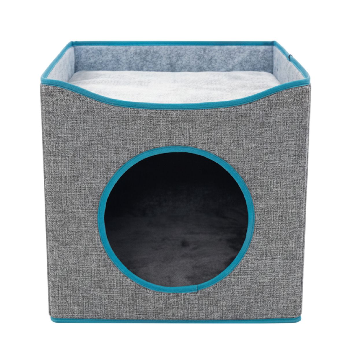 MUNDO ONLINE - Cama Mascota Soft Confort Transportable Con Techo 39cm