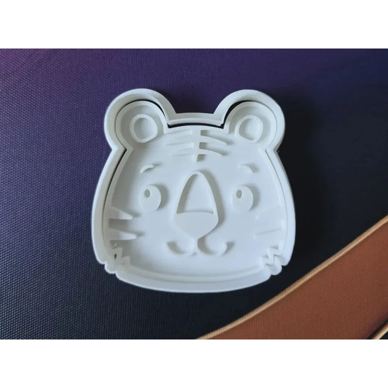 GENERICO - Molde para galletas Rostro Animales - Tigre